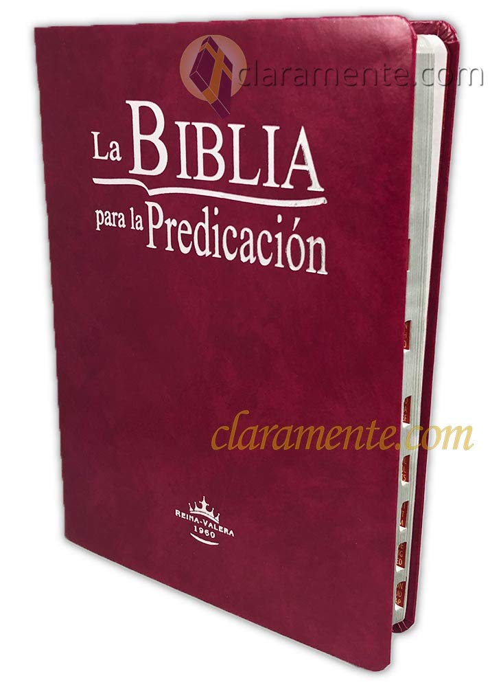 La Biblia para la Predicación RVR60 - Letra Grande, imitación piel purpura, indice y canto plateado (Spanish Edition)