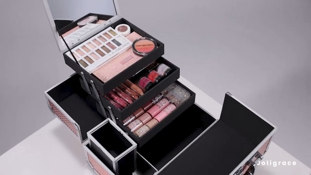 Amazon.com : Joligrace Makeup Box 11.6-Inch Cosmetic Train Case