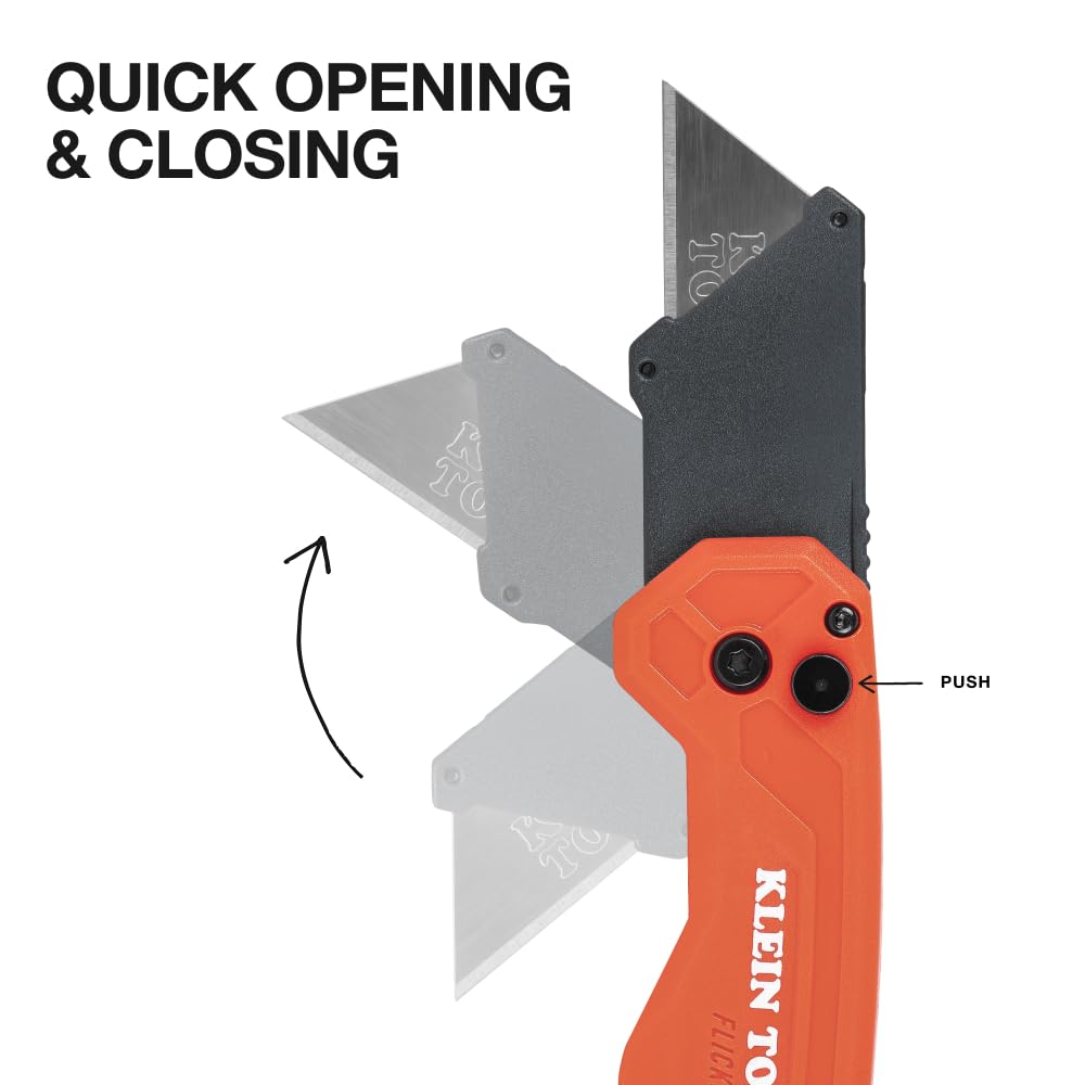 Klein Tools 44307 FLICKBLADE Folding Utility Knife