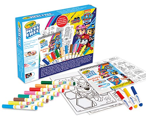 CRAYOLA - Color Wonder, Set Cadeau Paw Patrol, pages à colorier, autocollants, marqueurs sans tache, âge 3+, 75-2832, Taille unique