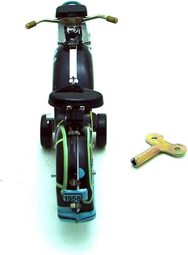 Miniatura 5 de Charmgle Retro Wind-Up - Juguete de colección para adultos, accesorios de fotografía de juguete de motocicleta, decoración de juguetes de lata de