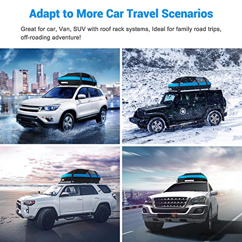 stdy 20 cubic feet rooftop cargo top carrier bag