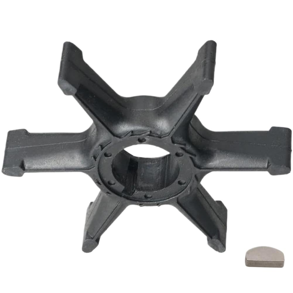 Girante e chiave della pompa dell'acqua compatibili con motori fuoribordo a 2 tempi da 20 HP, 25 HP, 28 A, 30 HP – Sostituisce i codici 689-44352-00, 689-44352-01, 689-44352-02, 18-3067