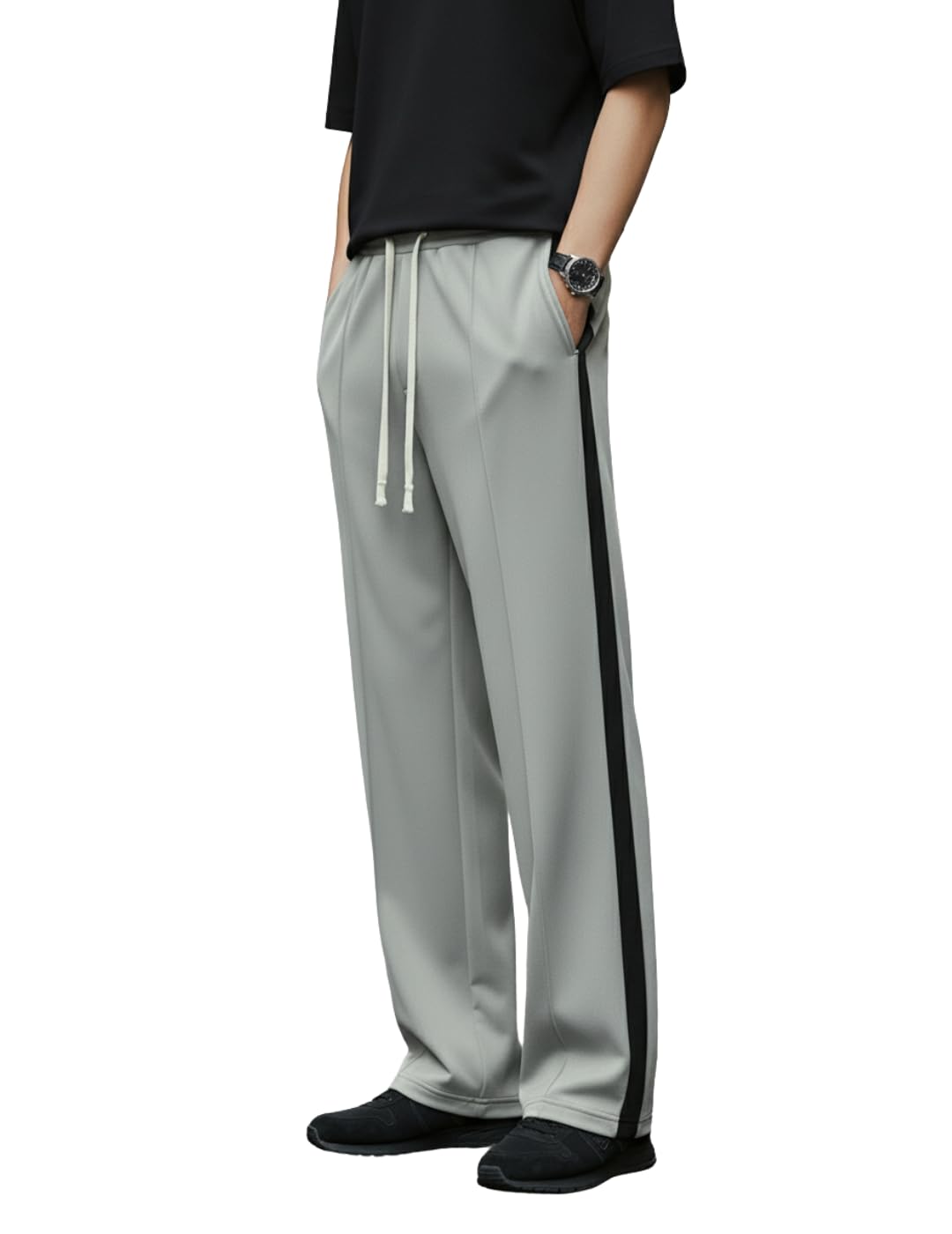 Mack Jonney Men’s Striped Track Pants | Side Stripe Design | Regular Fit | Casual & Athleisure Wear |Pack of 1-MMJ-27-image-6