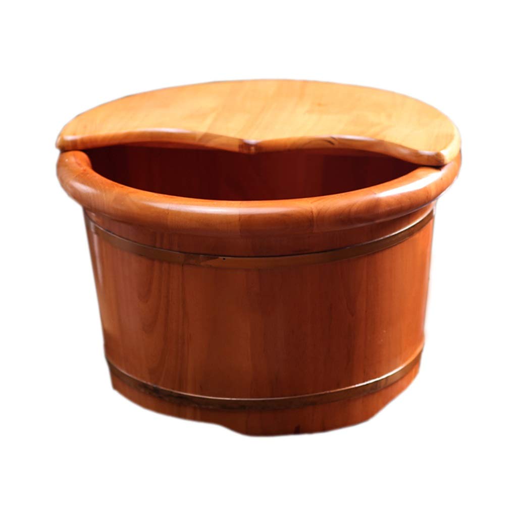 Vaschetta per i Piedi, Secchio per Vasca per pediluvio, Massaggio, Spa, Sauna, Ammollo, Pediluvio Secchio in Legno Spa per Piedi Lavabo per Uso Domestico Pratico Comfortable Anniversary
