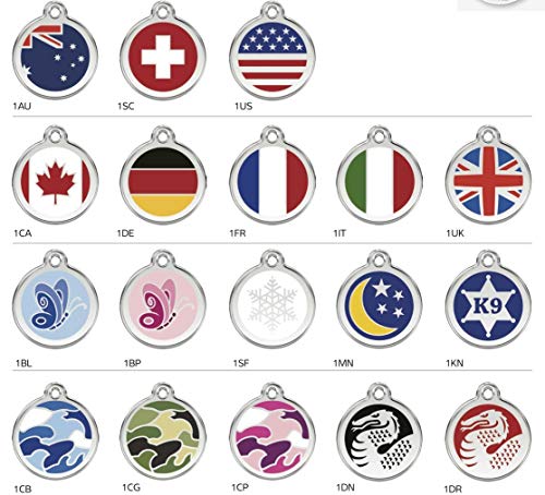 Yellow Dog Design Sugar Skulls Black Dog Collar with Tag-A-Long ID Tag System-Medium-1