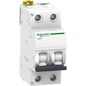 Schneider Electric A9K17625 Magnetic Thermal Automatic Switch, Ik60N, 1P+N, 25 A, C Curve