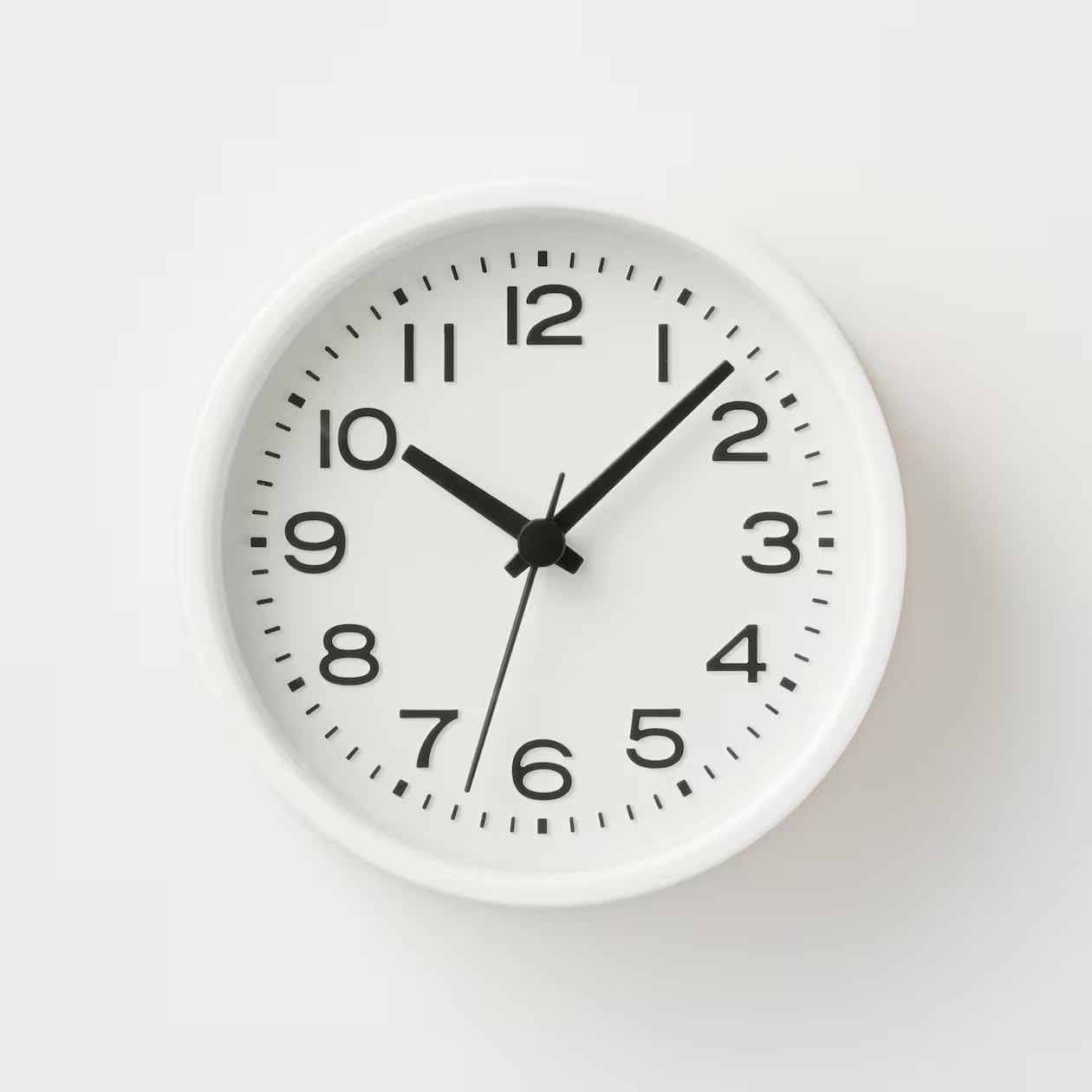 Amazon.co.jp: 無印良品 アナログ時計・小(スタンド付) ホワイト MJ