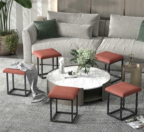 Chaise dressing et tabouret cube 5 en 1 pour optimiser l'espace du salon - 3
