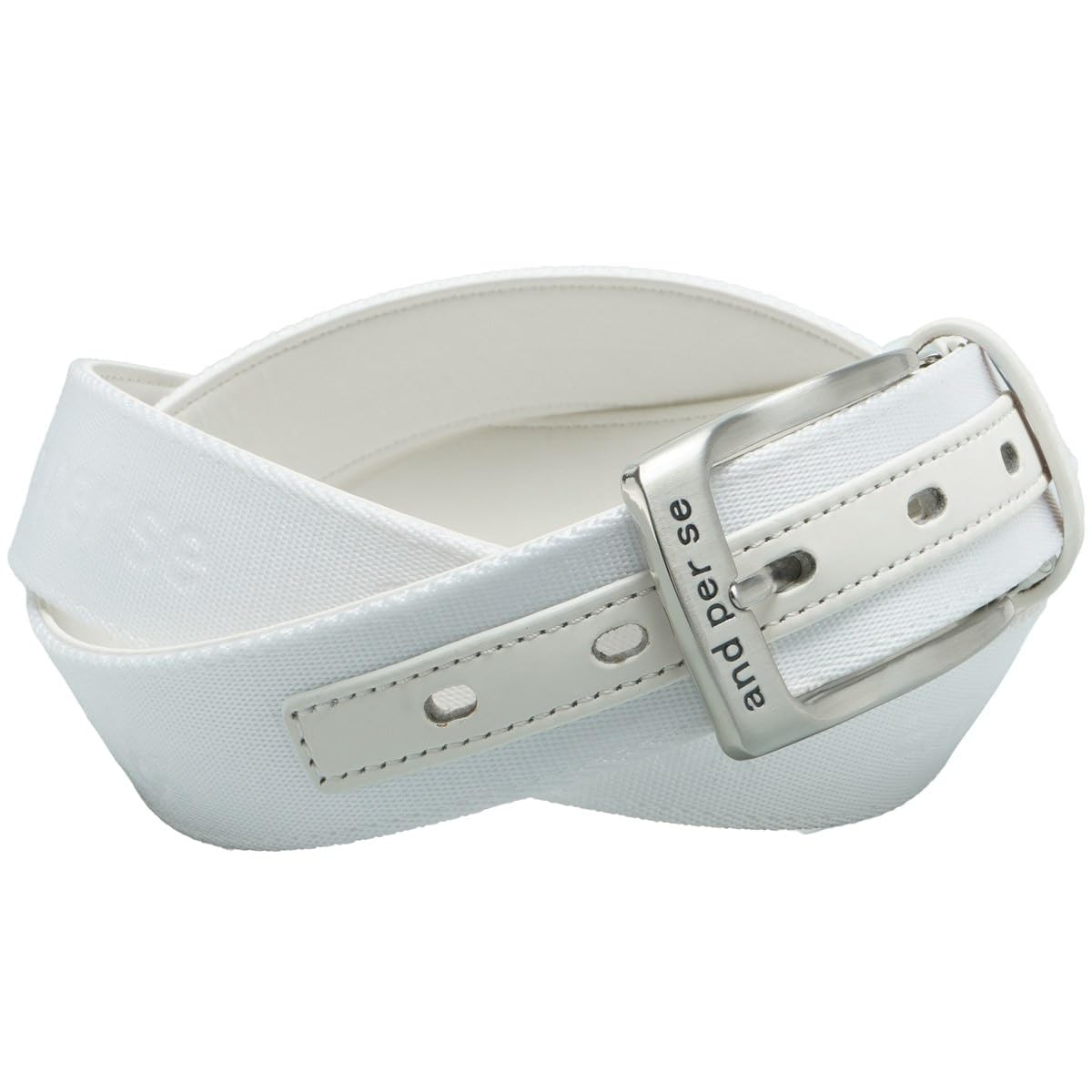 アンパスィ and per se ベルト テープベルト ホワイト フリー