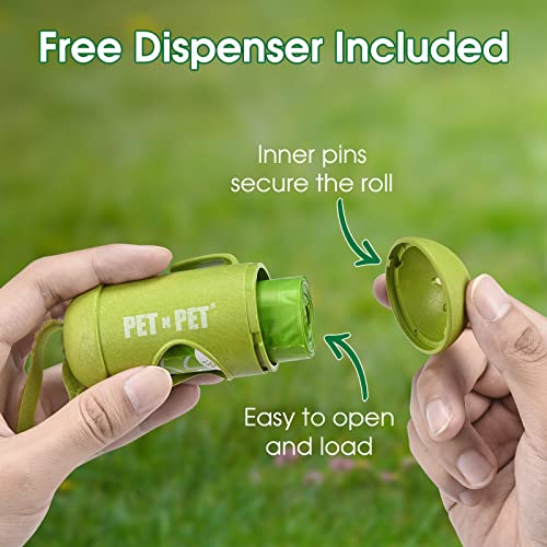 Pet N Pet Dog Poop Bag Holder With Dog Poop Bags Refills, Thicker, Leakproof, Unscented - 720 Ct Large Poop Bags For Dogs, Usda Certified 38% Biobased Doggy Poop Bags, Dog Waste Bags, Doggie Poop Bags #TOP3
