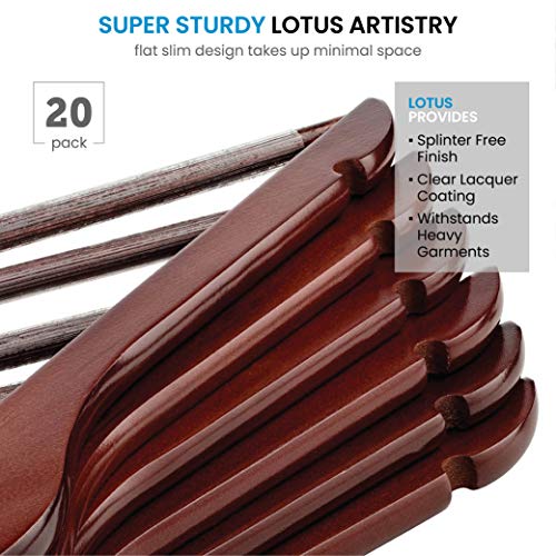 ZOBER Wooden Hangers (20 Pack) - Image 3