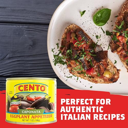 image for Cento Caponata Eggplant Appetizer, 7 Oz, Canned Sicilian Eggplant, Oni