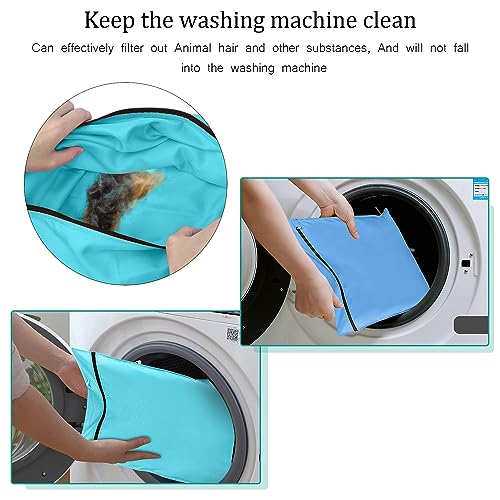 eROOSY 2 Stück Wäschesäcke für Haustiere, Wäschesack für Haustierkleidung, Wäschesack für Hunde und Katze Handtücher, Decken, Spielzeug