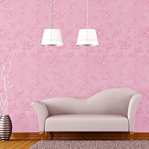 Image of ELTON DIY Self Adhesive Rose Textured Wall Paper Wall Decal for Living Room Bed Room Interior Exterior Easily Removable Furniture Make Over (45 x 300 Cms, Pink Rose, el2002)
