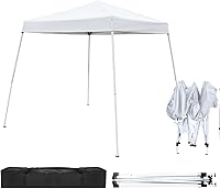 Vista 14 de Outvita Tienda de campaña desplegable de 6 x 6 pies, carpa de gazebo instantáneo comercial, toldo impermeable y con protección UV con patas