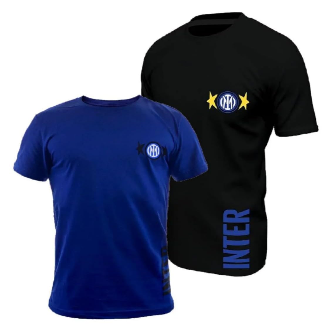 T-Shirt Uomo FC Internazionale Cotone Prodotto Ufficiale | Maglietta Inter in Cotone Personalizzabile PS 46678-BS