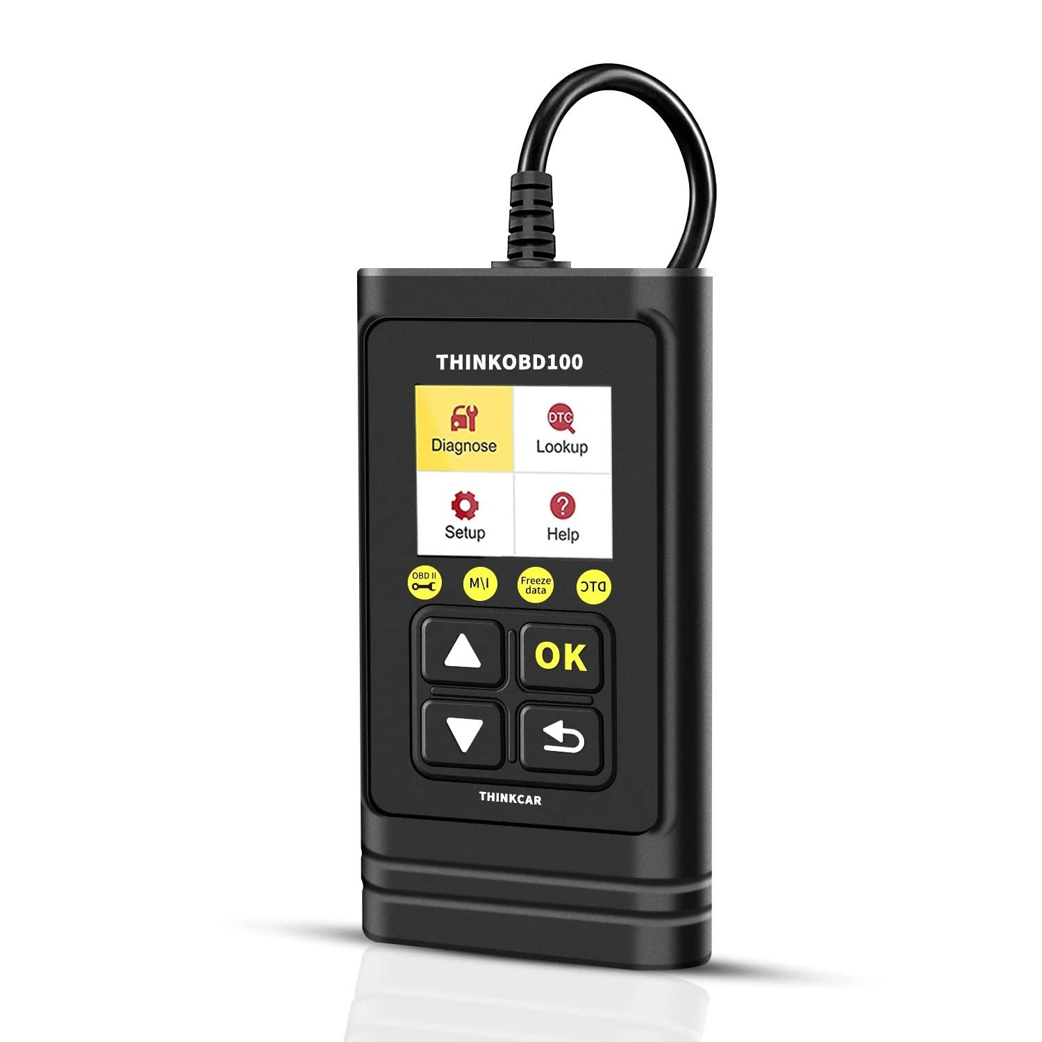 iovi THINKOBD 100 OBD2 Scanner, OBD2/ EOBD Car Code Reader with Full OBD2 Functions. Check Engine Code Reader Automotive Car Diagnostic Tool/Car Code Scanner for O2 Sensor/EVAP System/Smog Test