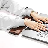 Professional Wood Craft ᵀᴹ Wooden Wrist Palm Rest Support - Sheesham Wood Keyboard Cushion for Comfortable Typing (11.8 inches).