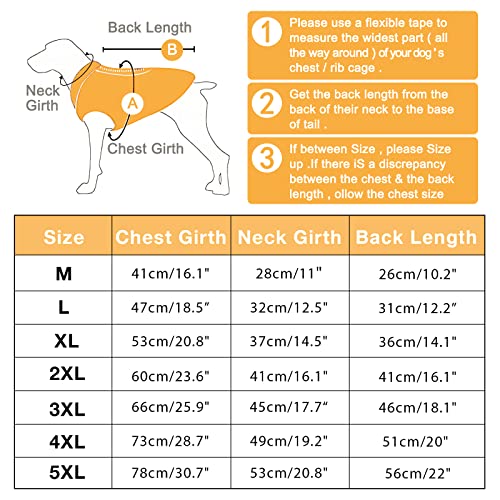 Dog Winter Coat Quilted Adjustable Snowsuit Reflective Warm Fleece Jacket Waterproof Windproof Dog Cold Weather Clothes Vest Apparel For Dog Beige+Orange M #TOP5