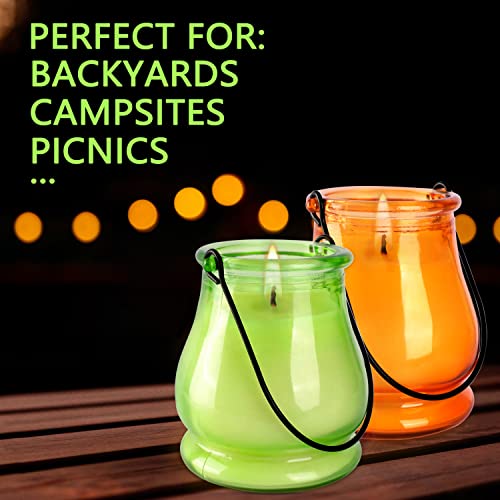 2 Pack Jar Citronella Candles, Large Citronella Candles Outdoor, Candles Gift Set, 2X10 Oz Travel Jar Citronella Candles For Indoor #TOP6