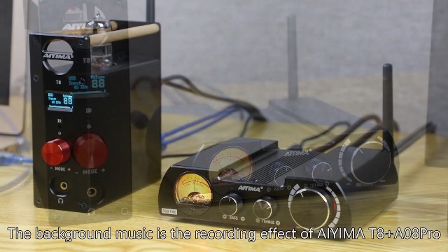 Watch AIYIMA T8 Tube Preamplifier match the A08 PRO Power Amp on