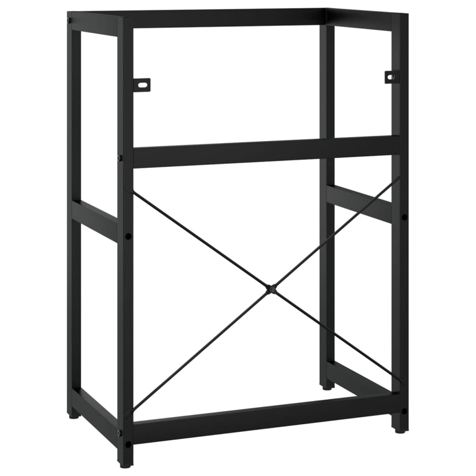 Estructura de Lavabo de Hierro Negro 59x38x83 cm Muebles De Lavabo Muebles BañO