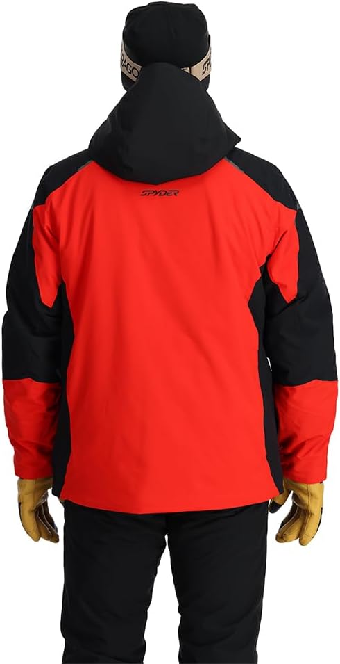 Spyder mens Copper Insulated Ski Snow Hooded Jacket - Image 2
