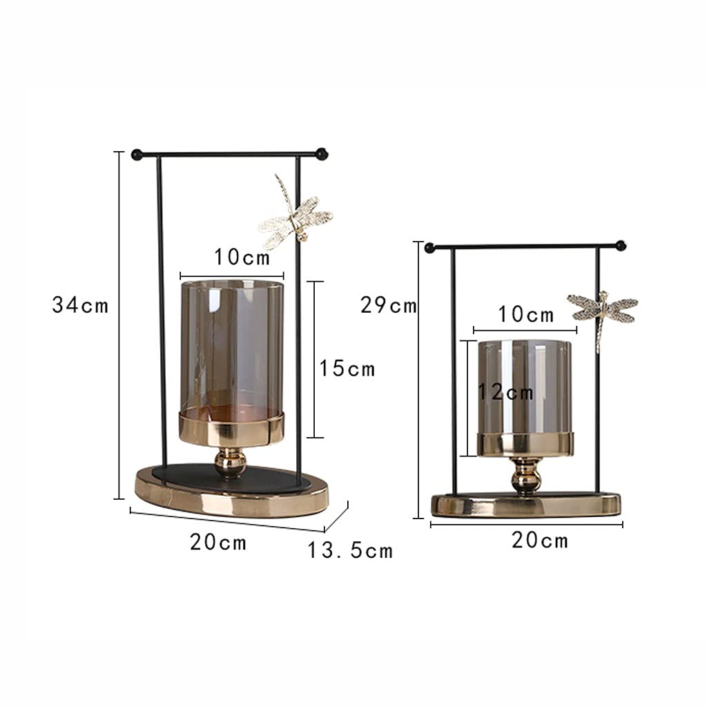 Kerzenhalter für Adventskranz, Säule Kerzenhalter, Metallkandelaber for Tischdekoration, Kerzenständer Halter for Säulenkerzen Wohnzimmer Wohnkultur Heim-Party-Dekoration(Set)