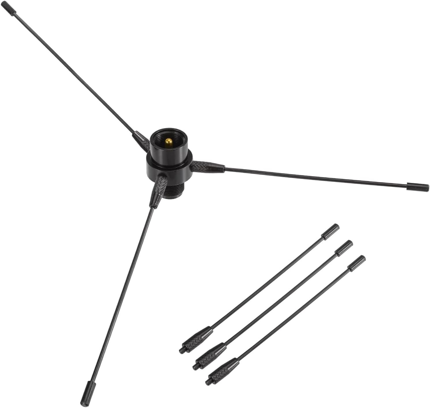 VHF/UHF Mobile Base Antenna Ground Plane Mount Kit, PL259 to SO239 Adapter, 2m/70cm 136-174MHZ/400-470MHZ
