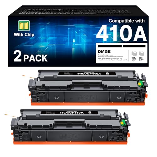 410A Toner Cartridge - Toner Replacement for HP 410A CF410A 410X Compatible with HP Color LaserJet Pro MFP M477fnw M477fdw M452nw M452dn,Color Laserj Pro M477 M452 Series |(Black, 2 Pack)