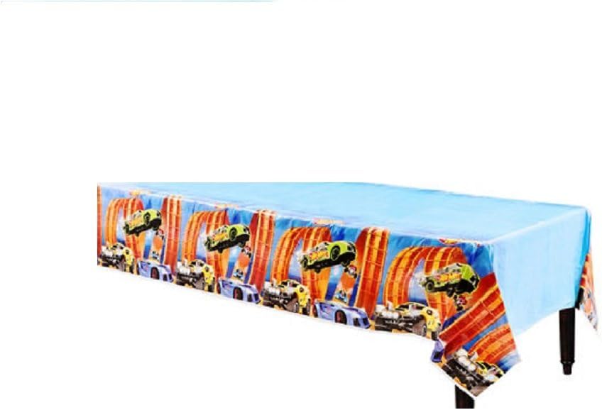 Adorable Hot Wheels Wild Racer Plastic Table Cover - 54" x 96" (1 Pc.) - Vibrant Design & Easy Cleanup - Perfect for Party Decorations