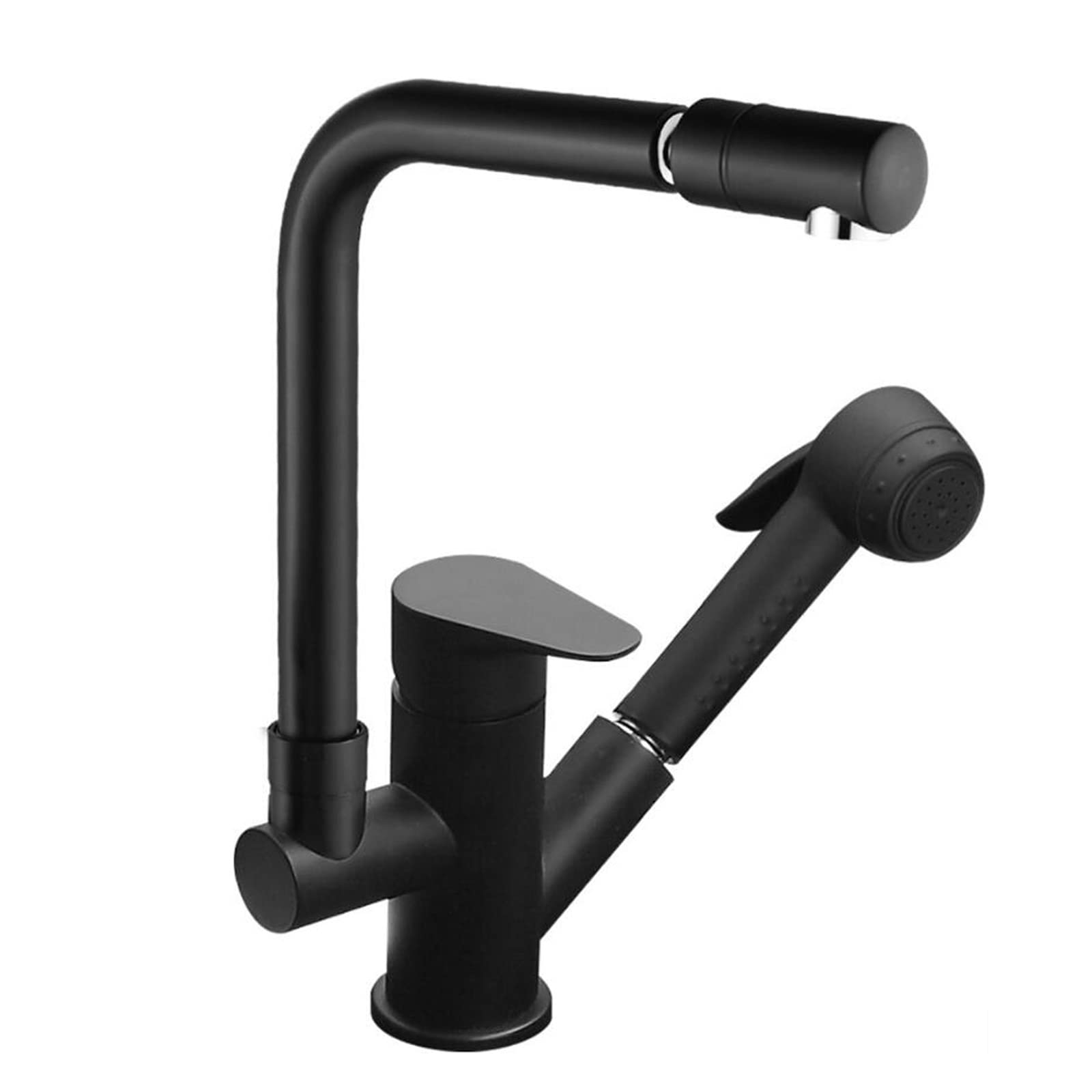 Robinet de cuisine avec douchette extractible mitigeur d'évier laiton pivotant multifonction