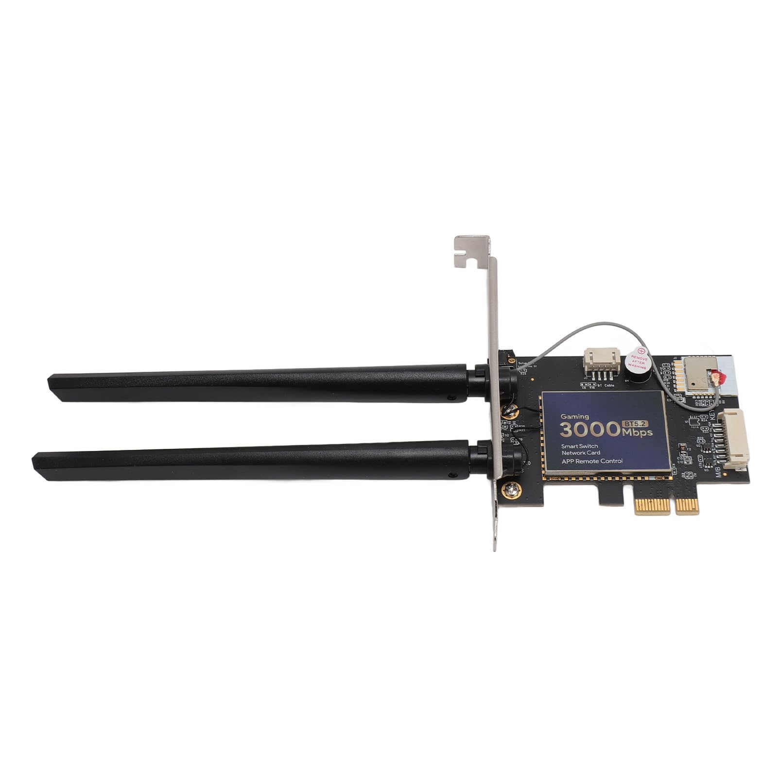Generic Carte PCIe WiFi 6 AX3000, Adaptateur Double Bande Haute Vitesse pour Jeux et Streaming avec Prise en Charge Bluetooth 5.2 et Antennes 6dBi