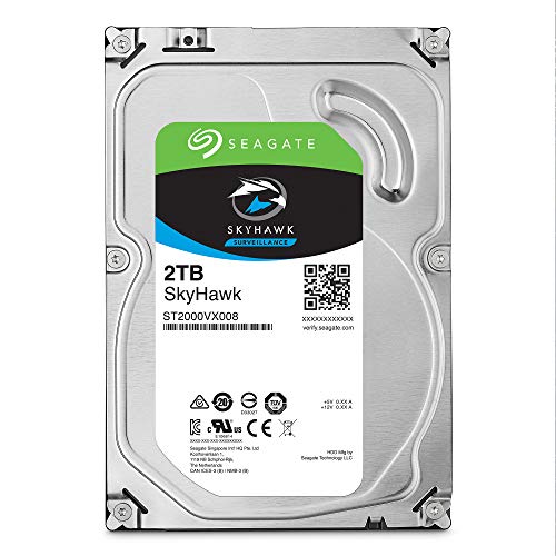 Seagate ST2000VXZ08 Skyhawk 2Tb Surveillance Hard Sata 6Gb/S 64Mb Cache 3.5 Inch Internal Drive-Frustration Free Packaging (St2000Vx008),Mechanical Hard Disk thumb #1