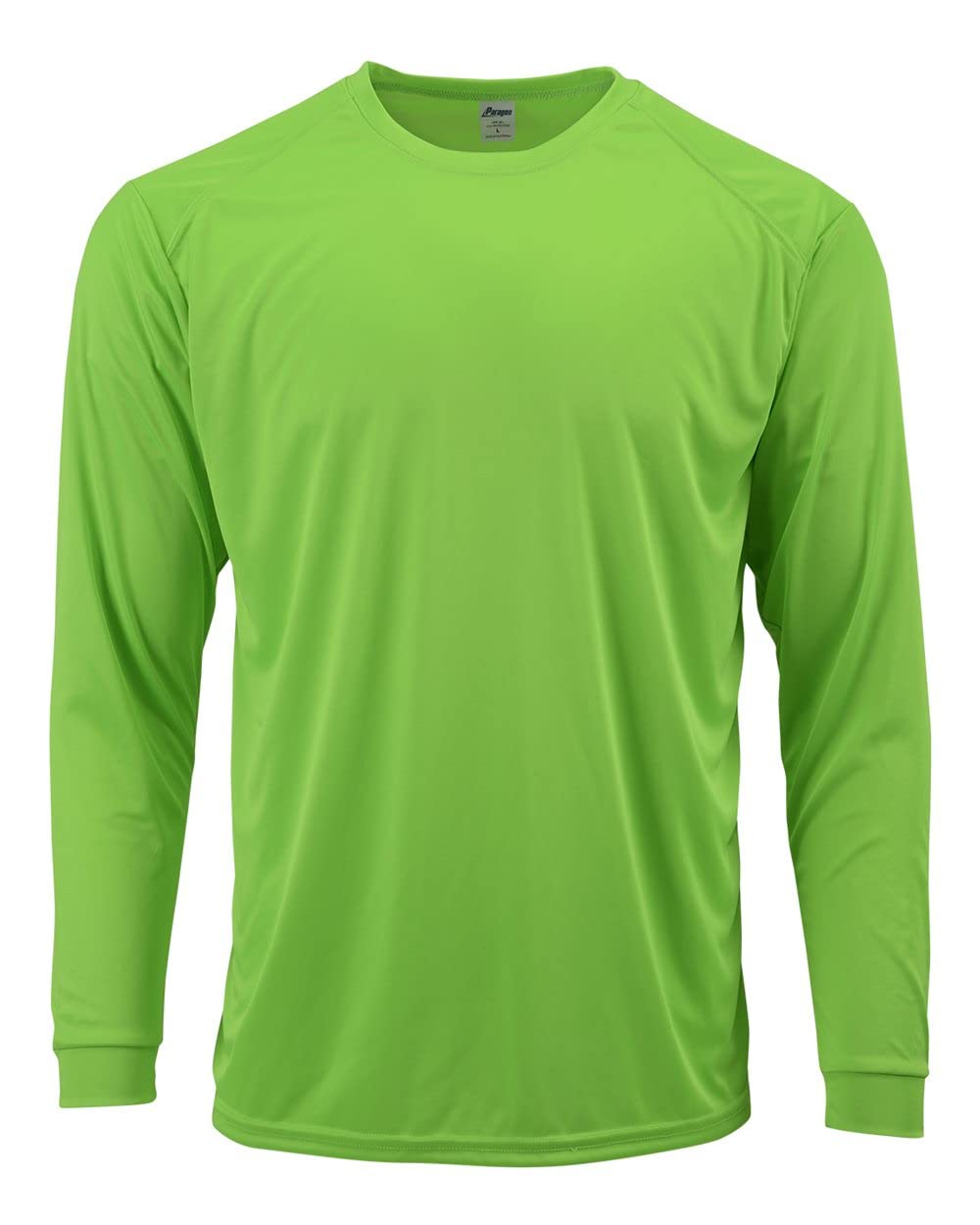 ParagonMens Long Islander Performance Long Sleeve T-Shirt, M, Neon Lime-1