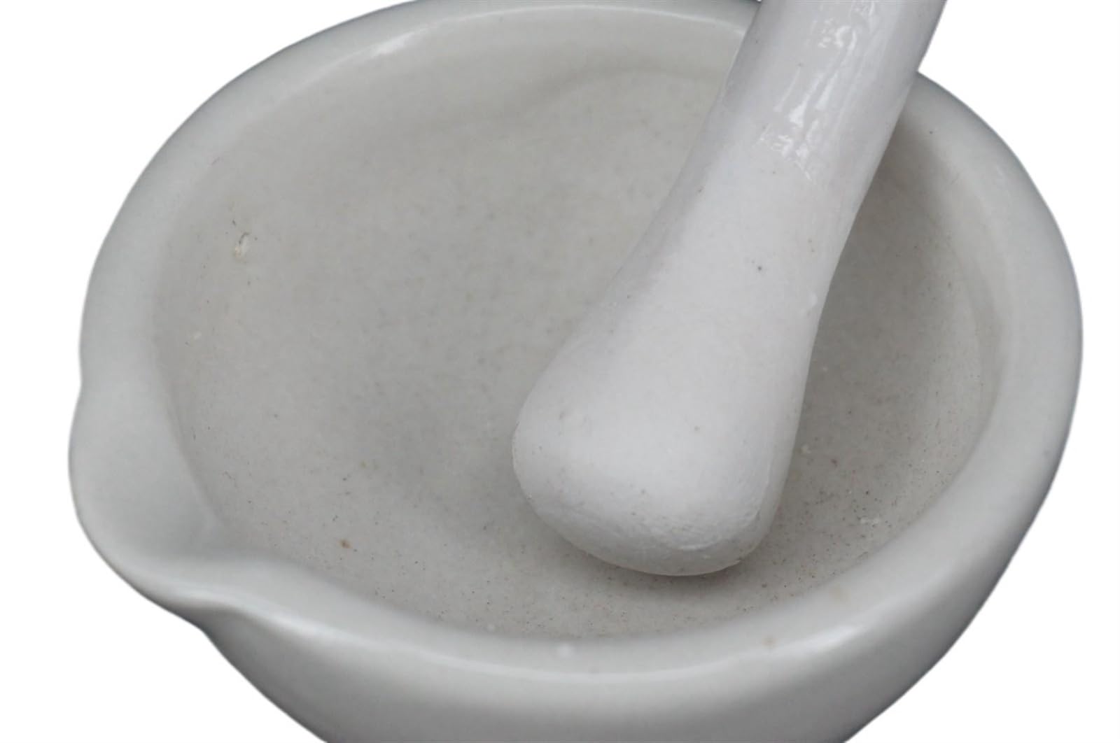 Zestaw z młynkiem i tłuczkiem, Zestaw moździerza i tłuczka Porcelanowa biała miska do mielenia 60 mm Narzędzia laboratoryjne