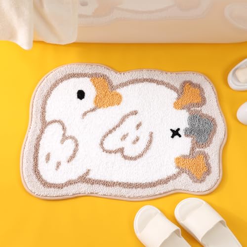 Niedlicher Badteppich Badematte für Badezimmer Rutschhemmender Weicher Badteppich für Duschen...
