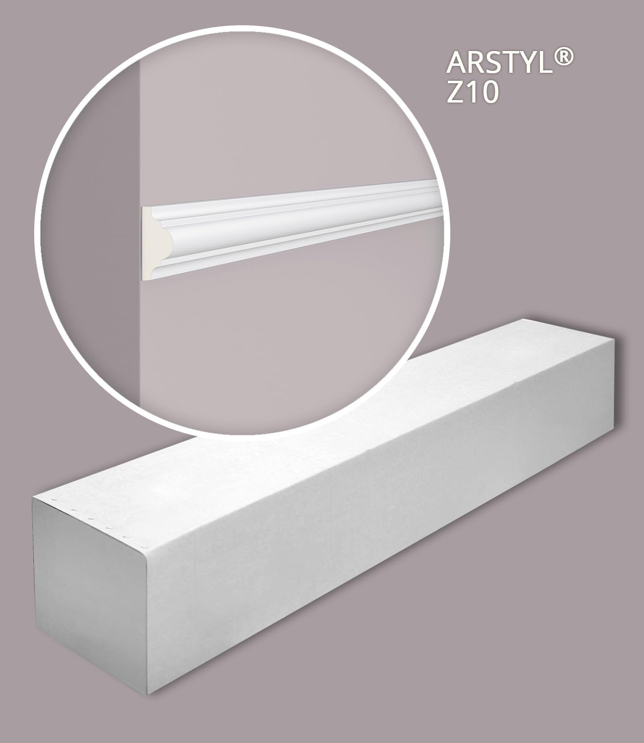 Z10 ARSTYL Listwa ścienna - 50 szt. (100 m) - 38 x 18 x 2000 mm - NOËL & MARQUET - marka NMC - poliuretan