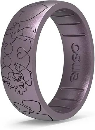 Disney Silicone Ring - Valentine's Day Collection - Comfortable and Flexible Design - Mickey Mouse and Minnie Mouse