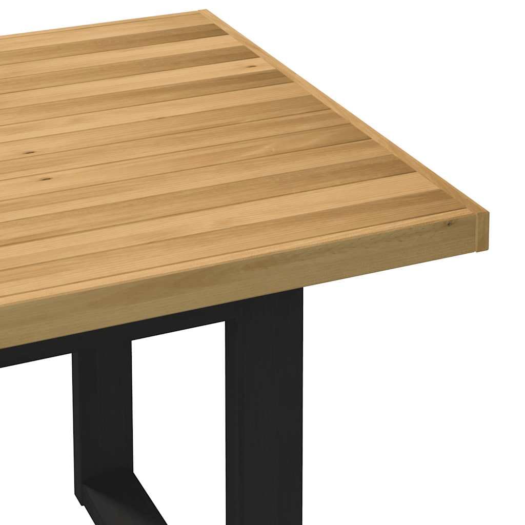 vidaXL Mesa de Comedor NOAIN Patas U Madera Maciza Pino 180x90x75 cm