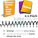100 Pack Plastic Spiral Binding Coils, 4:1 Pitch 48 Loops for Letter/A4 Size, 360-Degree Rotation for Office School Projects, Suitable for Coworkers (Blue, 1 Inch (215 Sheet Capacity))