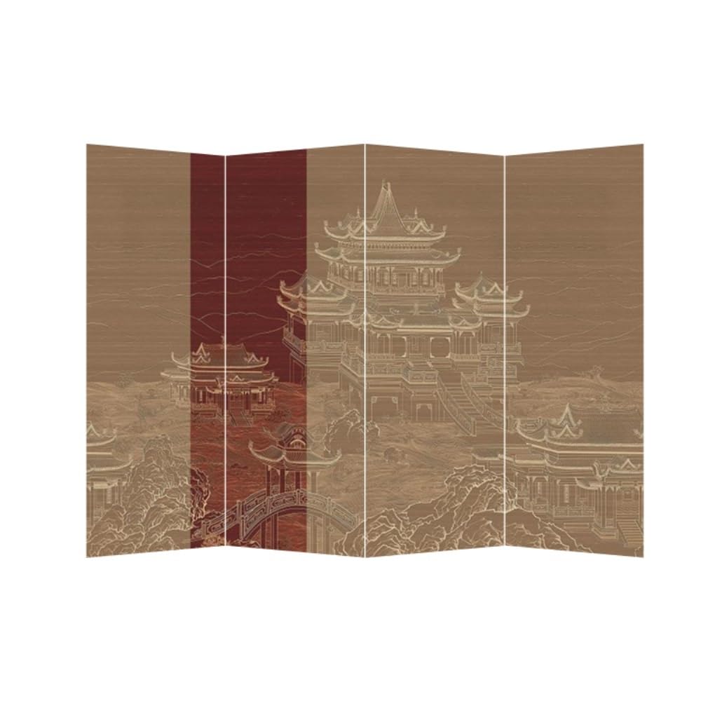 Privacy Screen Floor-standing Screen Partition Home Living Room Porch Tea Office Foldable Background Wall Privacy Room Divider