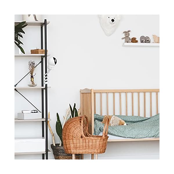 Baby-Kamera Halterung für eufy Security SpaceView-Babyphone - / SpaceView S / SpaceView Pro Babyfon, Baby Monitor Halter, Flexibel Monitorhalter für Kinderzimmer Babybett Umrandungen, 720p – Bild 4