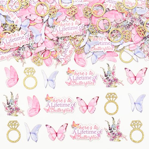 Confetti de table papillon mariage bridal shower anniversaire