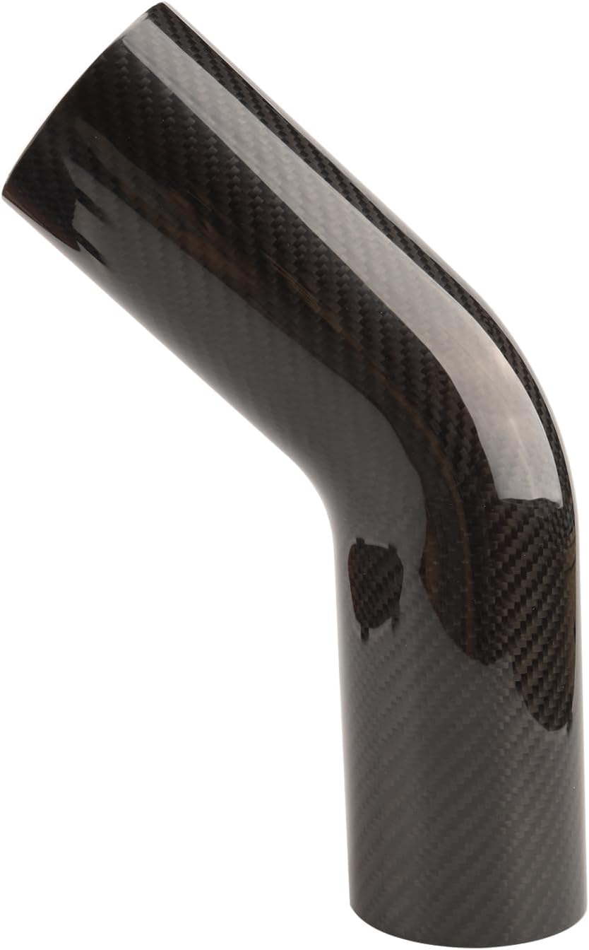 AC PERFORMANCE OD 3 inch (76mm) 45 degree Carbon Fiber Elbow and ID 3" (76mm) Straight Silicone Hose Coupler