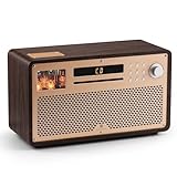 GLENCREAG VTS01 HiFi Vacuum Tube Speaker Amplifier with ECC82 Tubes – CD/FM/BT/USB/RCA/Optical/Coaxial Inputs | Custom Sound Tuning & Remote Control