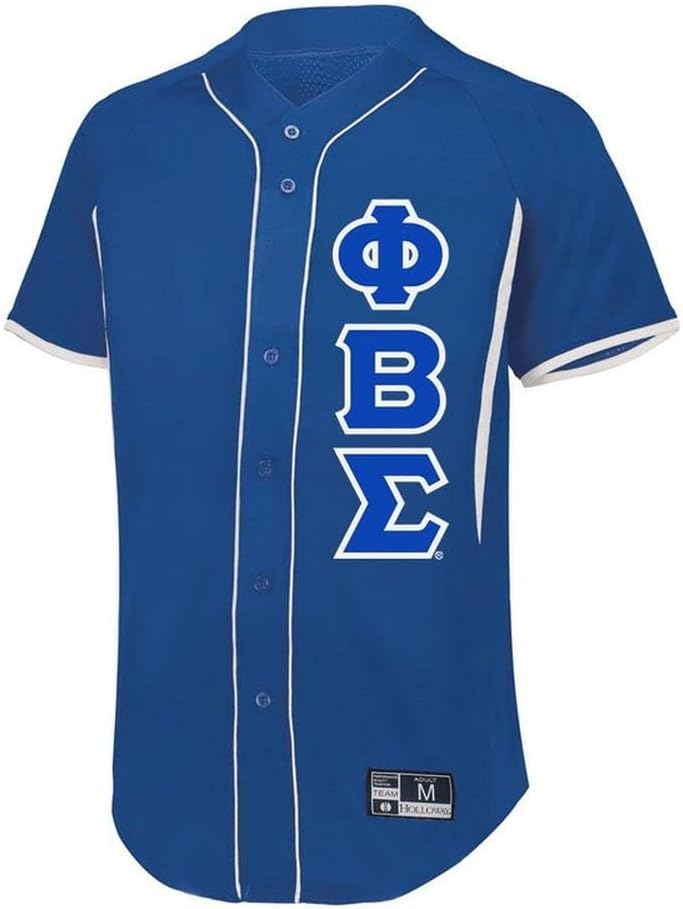 Phi Beta Sigma Lettered Baseball Jersey