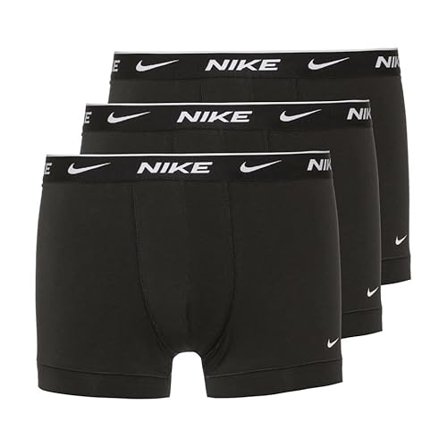 NIKE [ナイキ] ボクサーパンツ EVERYDAY COTTON STRETCH TRUNK SHORTY 3枚組 メンズ 3PACK 3枚セット 3P (L, ブラック) [並行輸入品]のサムネイル