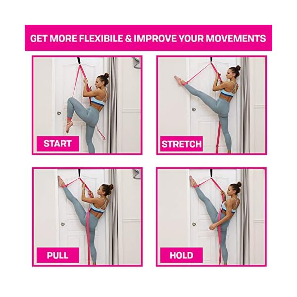 TTolbi-Leg-Stretcher-Stretching-with-Door-Stretch-Strap-for-Flexibility-Splits-Trainer-Dance-Equipment-for-Stretching-in-Ballet-Cheerleading-Gymnastics TTolbi Door Leg Stretcher: Stretching with Leg Flexibility Trainer, Dance Equipment: Splits Trainer Bands for Stretching in Ballet, Cheerleading, Gymnastics, Cheer Stuff, Door Stretch Strap